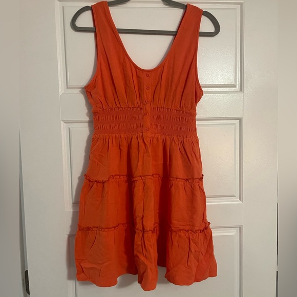 Orange Ruffle dress - Picture 1 of 4